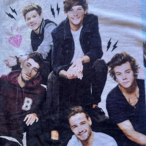 1D Multicolor Photo Collage Blanket - Picture 3 of 5